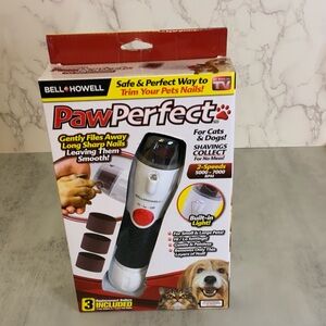 PawPerfect Pet Nail Trimmer Gentle & Painless Dogs & Cats 2 Speeds